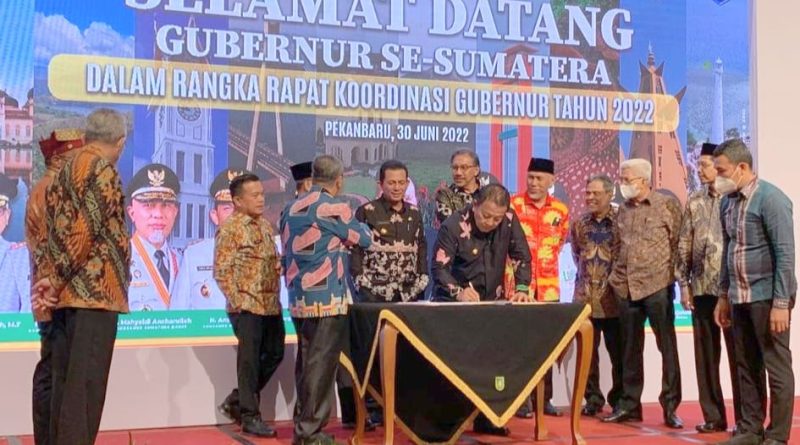 Rakor Gubernur Se- Sumatera, 14 Maklumat Bumi Lancang Kuning