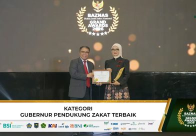 Gubernur Mirza Kembali Raih Grand BAZNAS Awards 2026, Perkuat Ekosistem Zakat Produktif di Lampung