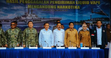 Lampung Tegaskan Komitmen Berantas Narkotika, 4.364 Cartridge Liquid Vape mengandung Narkotika Dimusnahkan