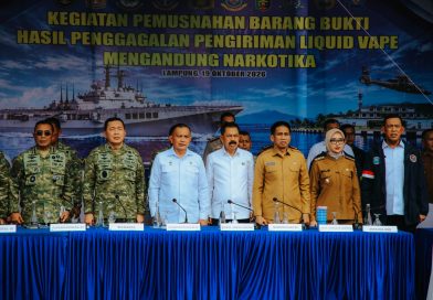 Lampung Tegaskan Komitmen Berantas Narkotika, 4.364 Cartridge Liquid Vape mengandung Narkotika Dimusnahkan
