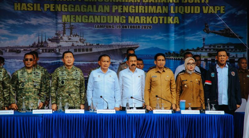 Lampung Tegaskan Komitmen Berantas Narkotika, 4.364 Cartridge Liquid Vape mengandung Narkotika Dimusnahkan